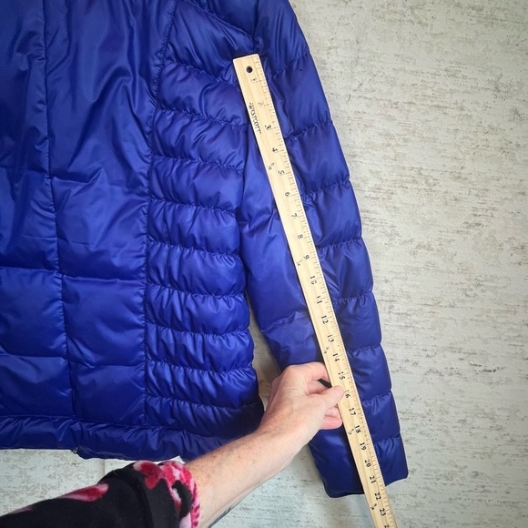 Kenneth Cole Winter Puffer Jacket Duck Down & Waterfowl Feathers Sz Large Purple - Picture 15 of 16